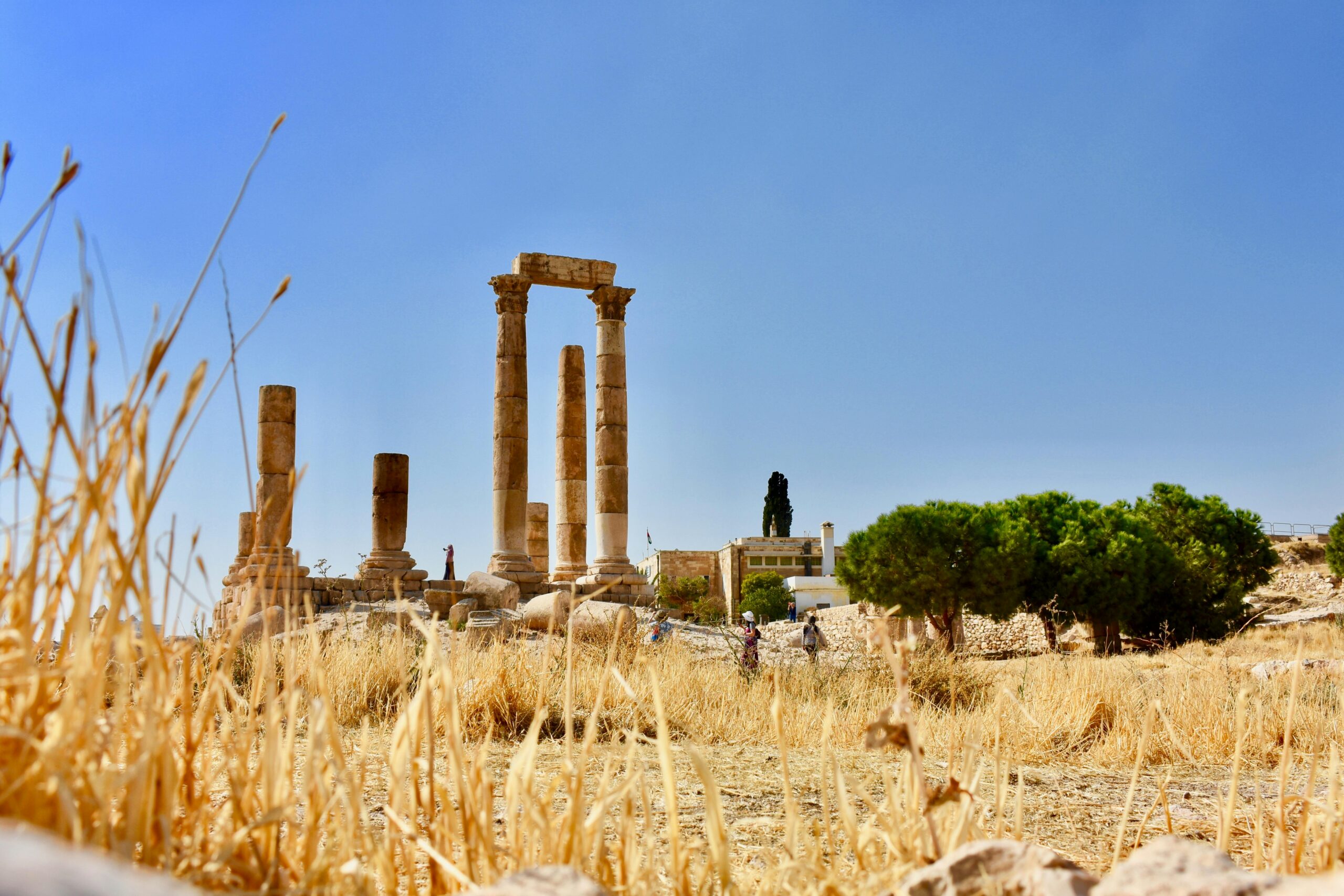 The ancient Roman Theatre in Amman, a key destination for cheap flights from London.